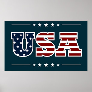 USA, patriotic design, Poster