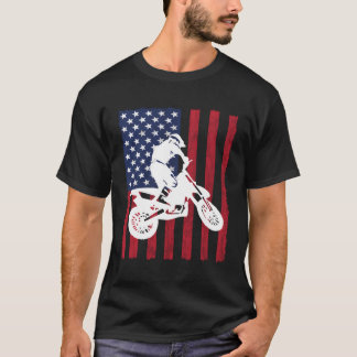 Usa Patriotic Dirtbike Motocross Hoodie T-Shirt