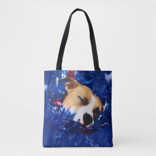 USA Patriotic Dog American Pit Bull Terrier Tote Bag