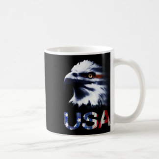 Usa Patriotic Eagle Head - 4th Of July Independenc Coffee Mug