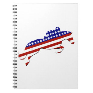 USA Patriotic Equestrian Notebook