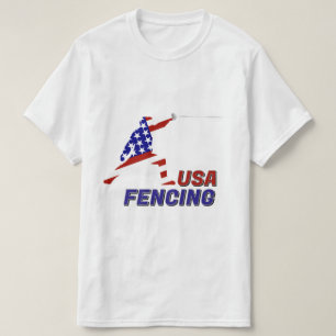USA Patriotic Fencing En Garde Sports T-Shirt
