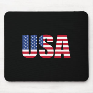 Usa Patriotic For Women Girls Kids Men Mouse Mat