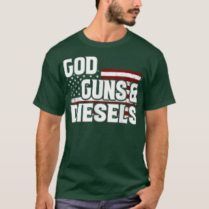 USA Patriotic God Guns And Diesels American Flag F T-Shirt