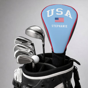 USA Patriotic Independence Day American Flag Golf Head Cover