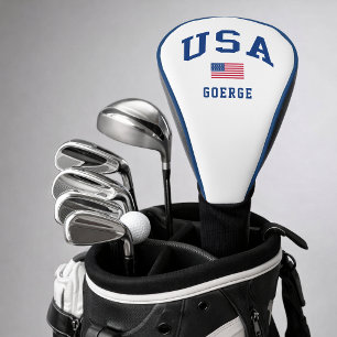 USA Patriotic Independence Day American Flag Golf Head Cover