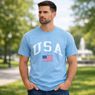 USA Patriotic Independence Day American Flag T-Shirt