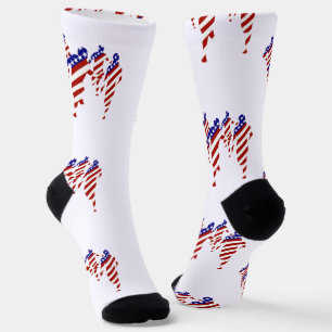 USA Patriotic MARATHON / RELAY RUN Socks