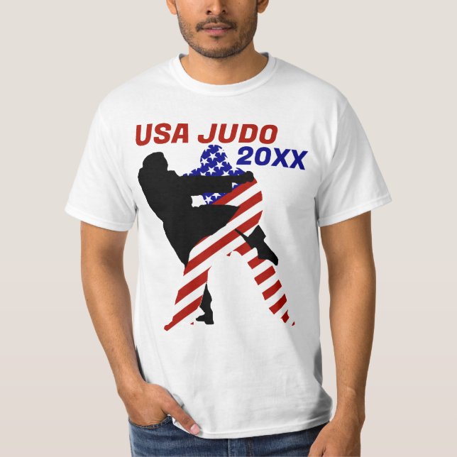USA Patriotic Martial Arts JUDO T-Shirt (Front)