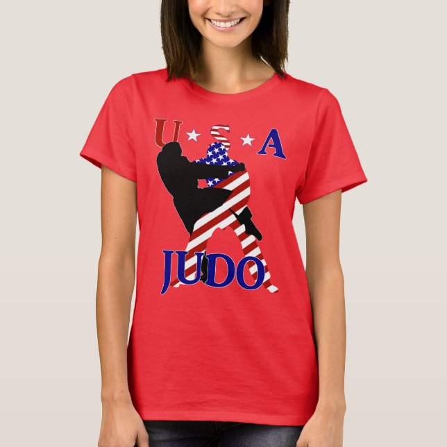 USA Patriotic Martial Arts JUDO T-Shirt (Front)