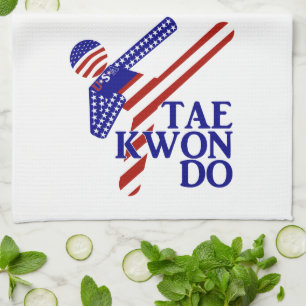 USA Patriotic Martial Arts Tae Kwon Do Tea Towel