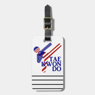 USA Patriotic Martial Arts TAEKWONDO Luggage Tag