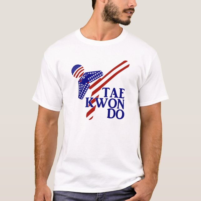 USA Patriotic Martial Arts TAEKWONDO  T-Shirt (Front)