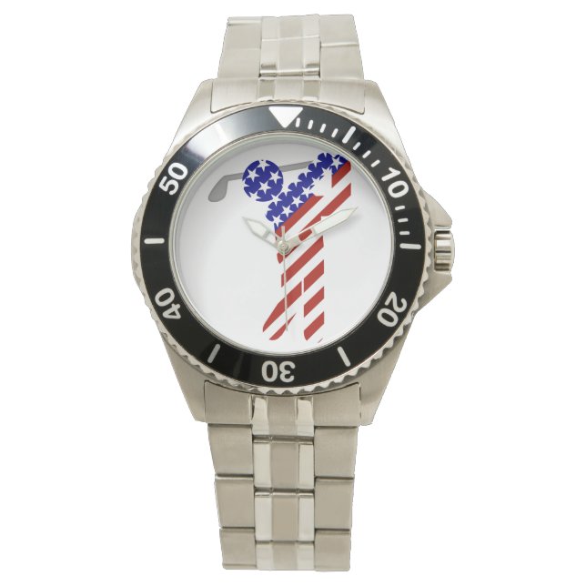 USA Patriotic MEN'S GOLF Watch (Front)