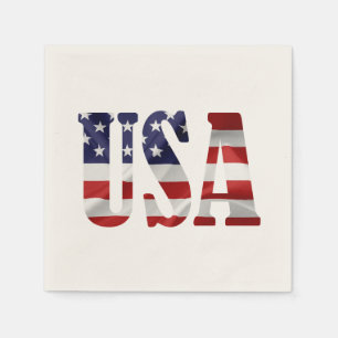 USA Patriotic Napkin