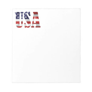 USA Patriotic Notepad