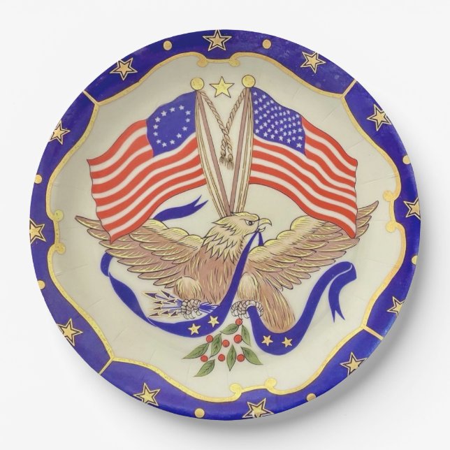USA Patriotic Party Plate (Front)