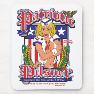 USA/Patriotic Pilsner Mouse Mat