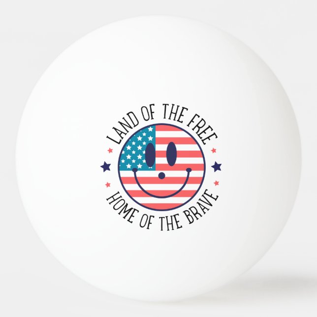 USA Patriotic  Ping Pong Ball (Front)