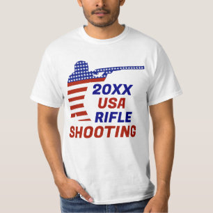 USA Patriotic Rifle Shooting T-Shirt