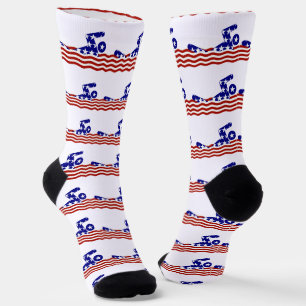 USA Patriotic Swimming Sports Socks
