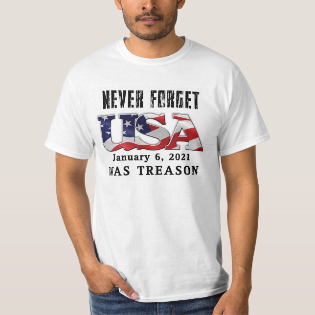 USA patriotic t-shirt commemorating treasonous act (Front)
