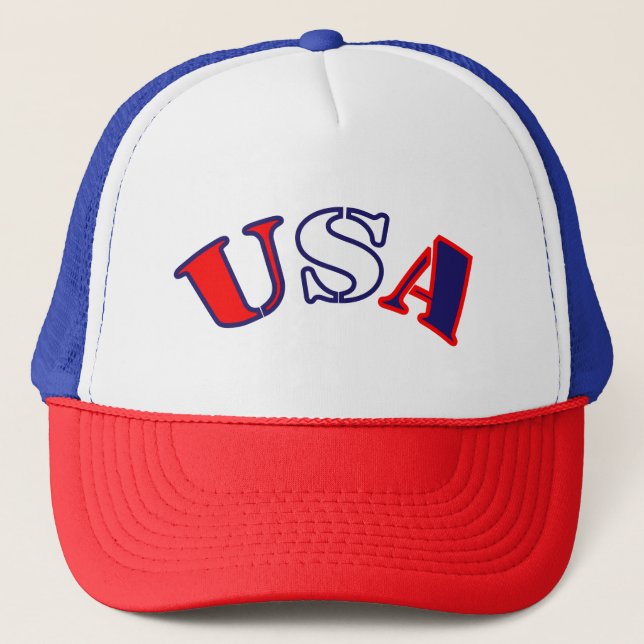 USA Patriotic Trucker Hat (Front)