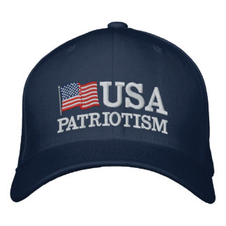 USA Patriotism Flag B Embroidered Hat