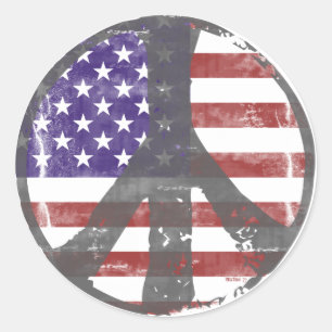 USA Peace stickers