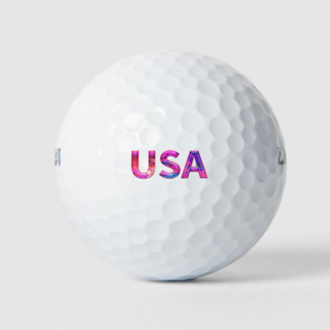 USA pearl metallic texture Golf Balls (Front)
