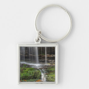 USA, Pennsylvania, Benton. Delicate Waterfall Key Ring