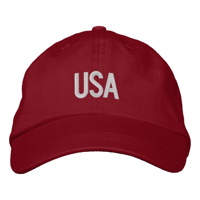 USA Personalised Adjustable Hat (Front)