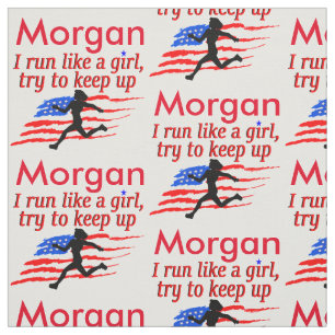 USA PERSONALIZED TRACK AND FIELD FABRIC