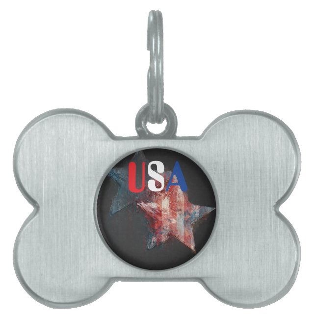 USA Pet ID Tag (Front)