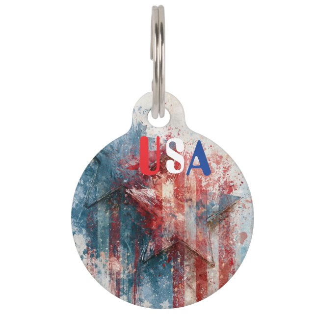 USA Pet ID Tag (Front)