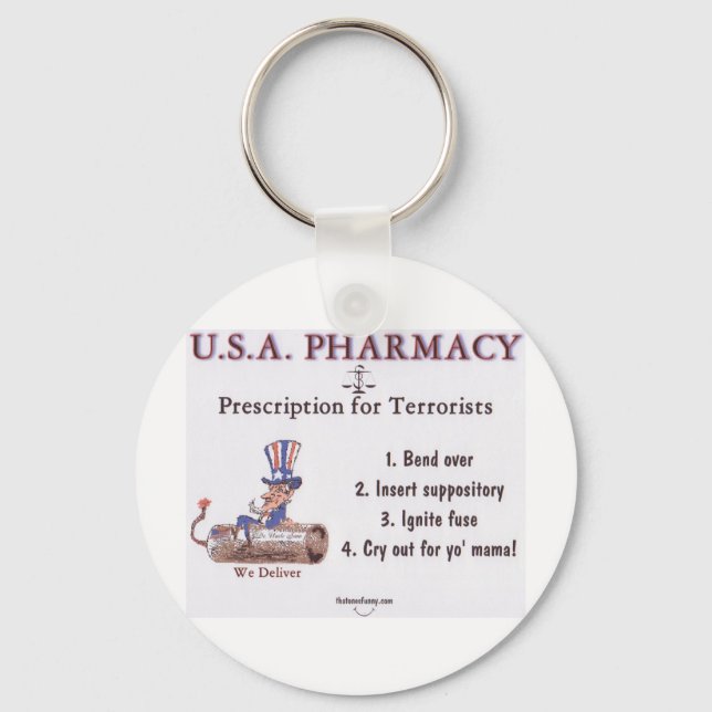 USA Pharmacy Key Ring (Front)