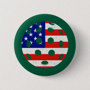 usa pickleball 6 cm round badge