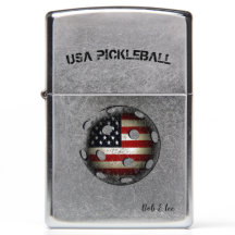 USA Pickleball Distressed American Flag