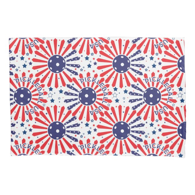 USA pickleball pattern Pillowcase (Front)