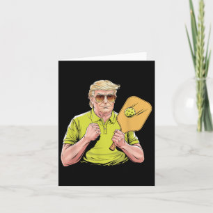 Usa Pickleball Player Patriotic Trump Political &a Card