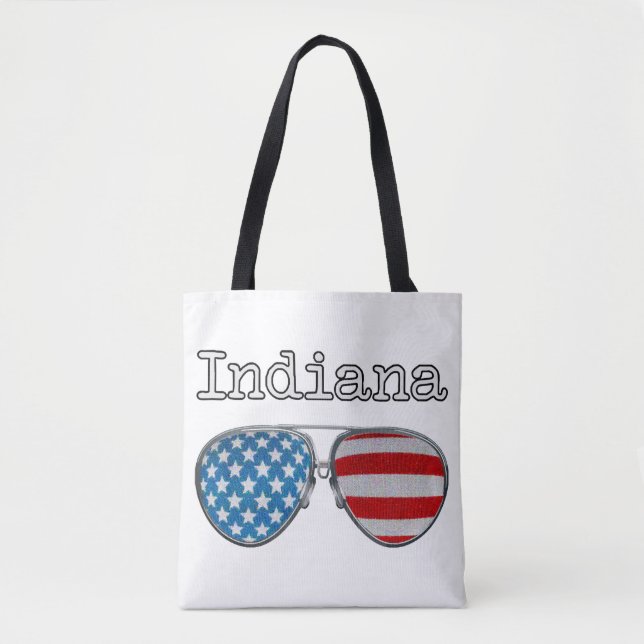 USA PILOT GLASSES INDIANA  TOTE BAG (Front)