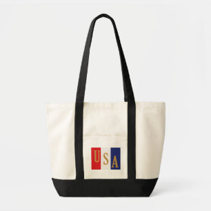 USA Pinstripe Decor Tote Bag