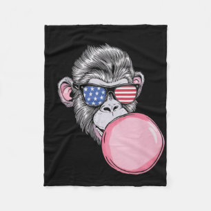 Usa Pistol American Gun Flag 4th Of July Fleece Blanket