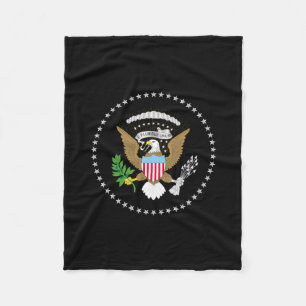USA Presedents Flag Fleece Blanket