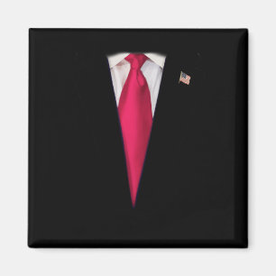 Usa President Trump Suit Easy Halloween Costume Magnet