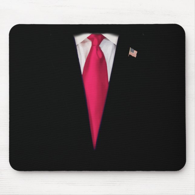 Usa President Trump Suit Easy Halloween Costume  Mouse Mat (Front)