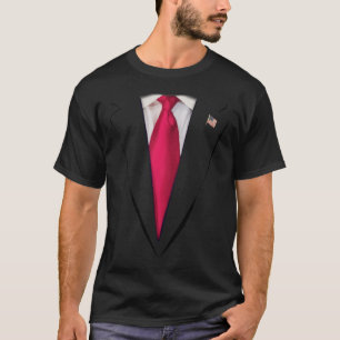 Usa President Trump Suit Easy Halloween Costume T-Shirt