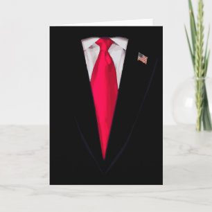 Usa President Trump Suit Funny Halloween Costume G Card