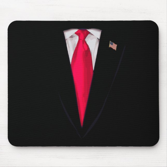 Usa President Trump Suit Funny Halloween Costume G Mouse Mat (Front)