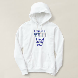USA Pride - I Raised a Hero Proud Army Dad Hoodie